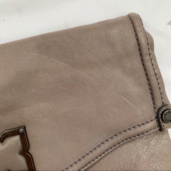 BCBG Maxazria Taupe Clutch Magnetic Closure - Picture 3 of 8